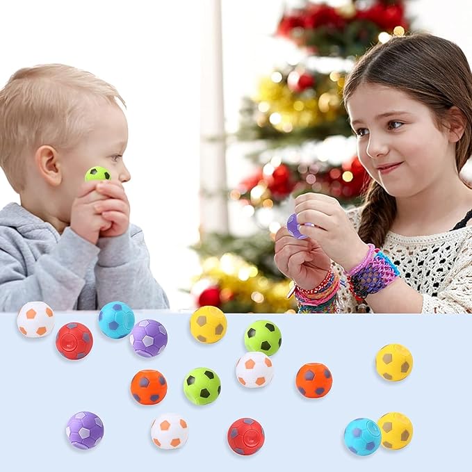 SCIONE 72 Pack Soccer Fidget Spinners, Soccer Party Favors for Kids, Fidget Toys Bulk, Stress Balls, Goodie Bag Stuffers Gifts for Birthday Party, Treasure Box for Classroom