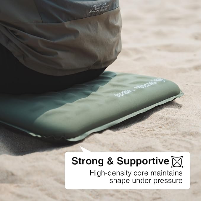 ONETIGRIS Inflatable Seat Cushion - Lightweight & Waterproof Inflatable Camping Seat Cushion Travel Cushion Stadium Seat Office Chair Car Pad