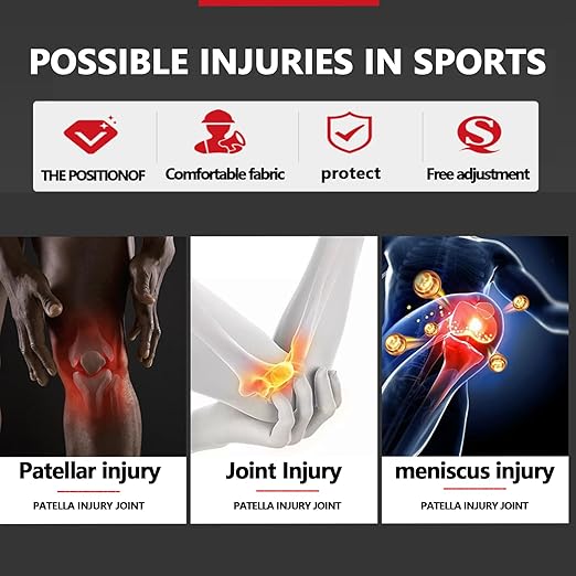 Knee Brace for Women Men Adjustable Support with Cushioned Silicone Pad Anatomical Cut Design for Men Women Athletic Training Patellar Tendon Support (Gray)