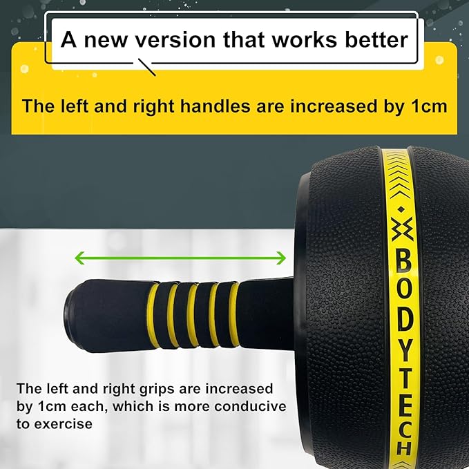 Ab Roller Wheel workout for Abdominal Core Strength training home gym fitness Equipment, Exercise Wheel for Men Women