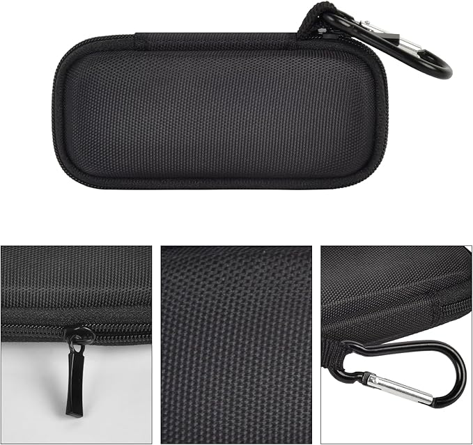 Heart Rate Monitor Case for AliveCor Kardia Mobile Personal ECG/for AliveCor KardiaMobile 6L for Apple Android Smartphone, Mini Portable Heart Rate Device Storage Carrying Holder-Box Only (Black)
