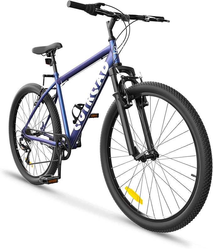 Beterland 26 Inch Mountain Bike, 1/7/21 Speed Comfort Bike wth Dual V Rakes, Bikes for Adults with Front Suspension and High Carbon Steel Frame, Bicycle with Adjustable Ergonomic Seat