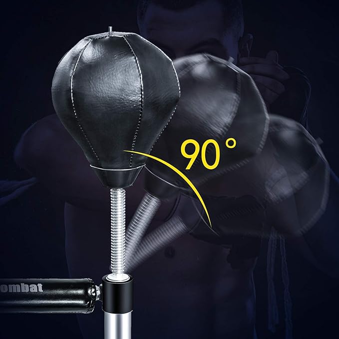 INNOLIFE Wall Mount MMA Boxing Speed Trainer Punching Spinning Bar with Punching Ball