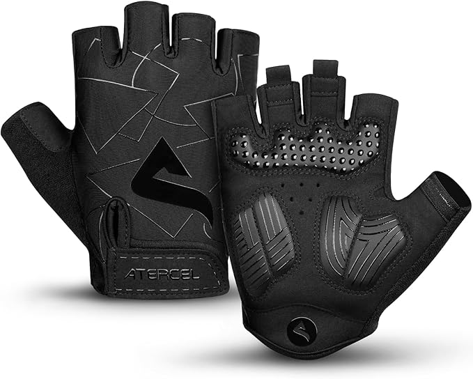 ATERCEL Cycling Gloves - Men's Bicycle Gloves for Cycling, Workout, Gym, Training, Weight Lifting, Outdoor, Dirt Bike, Mountain Bike, Riding