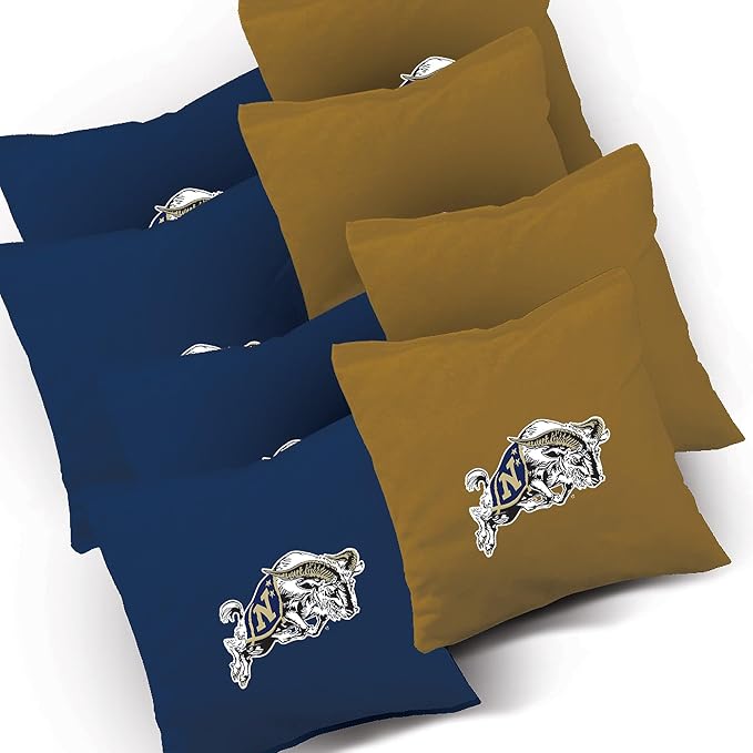 Navy Smoke Look Cornhole Boards, Choose Your Options - Includes 2 Boards and 8 Team Logo Bags