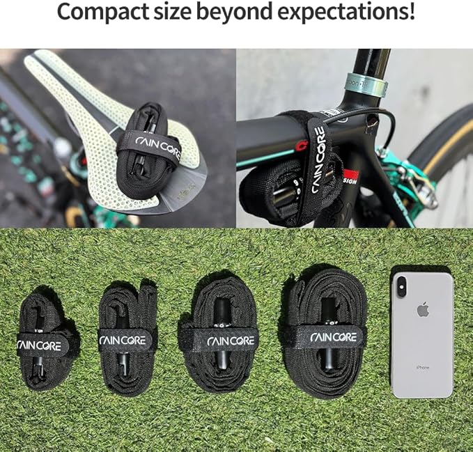 RAINCORE Light Weight Bike Cable Lock for Heavy Duti Anti Theft - 79 inch (200cm) - 0.47lb (216g) - Bike Chain Lock with Chain Cutter Proof Fiber - Patented Korea - Security Cable (79 inches)