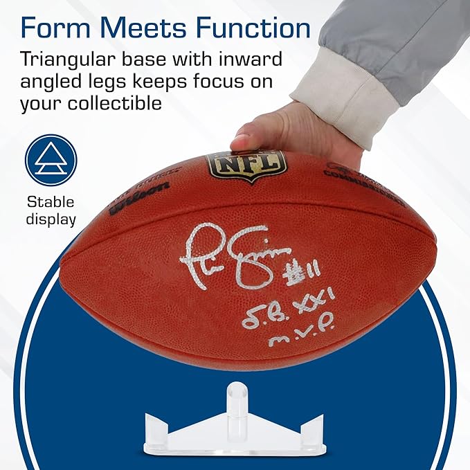 BCW Acrylic Ball Stand, 1 Pack | Anti-Slip Design for Basketball, Football, and Soccer Ball Display