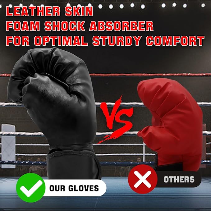 14 Pcs Boxing Set Boxing Equipment Set for Beginners Including 2 Pair of 6 oz Boxing Gloves Headgear Helmet Hand Wraps Mouth Guards Gifts for Kids Beginners Training Equipment