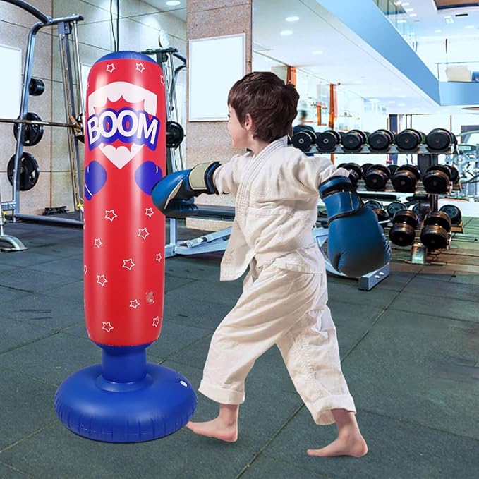 Toddler Punching Bag for Kids Boxing Dummy Inflatable Bopper Cool Fun Toys for Boys Sports Gifts Outdoor for Kids
