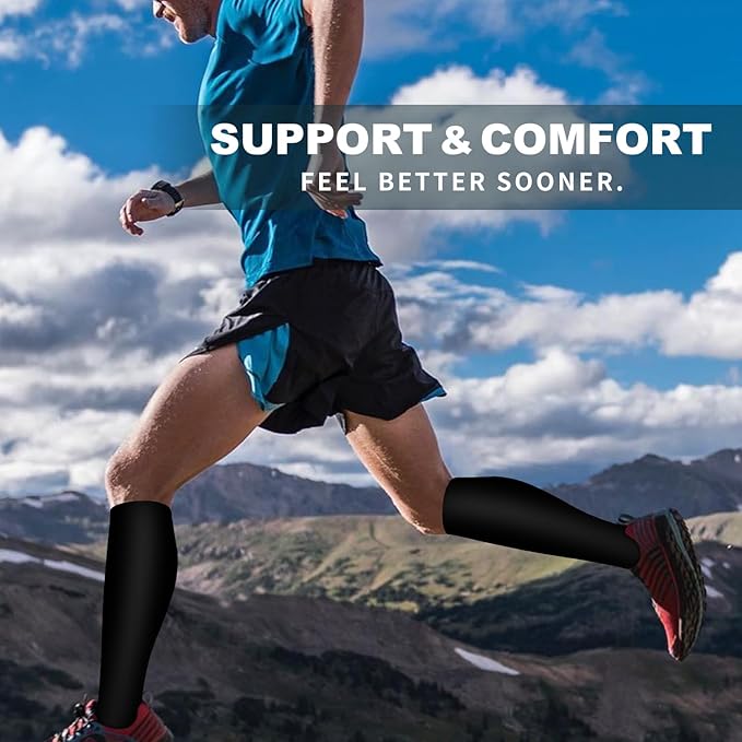 6 Pack Copper Compression Socks for Women and Men Circulation-Best Support for Medical, Running,Nursing,Athletic