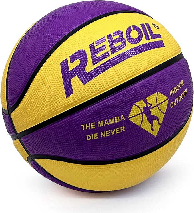 Premium Rubber/Leather Basketball - Kids & Youth, Size 3/4/5/6/7