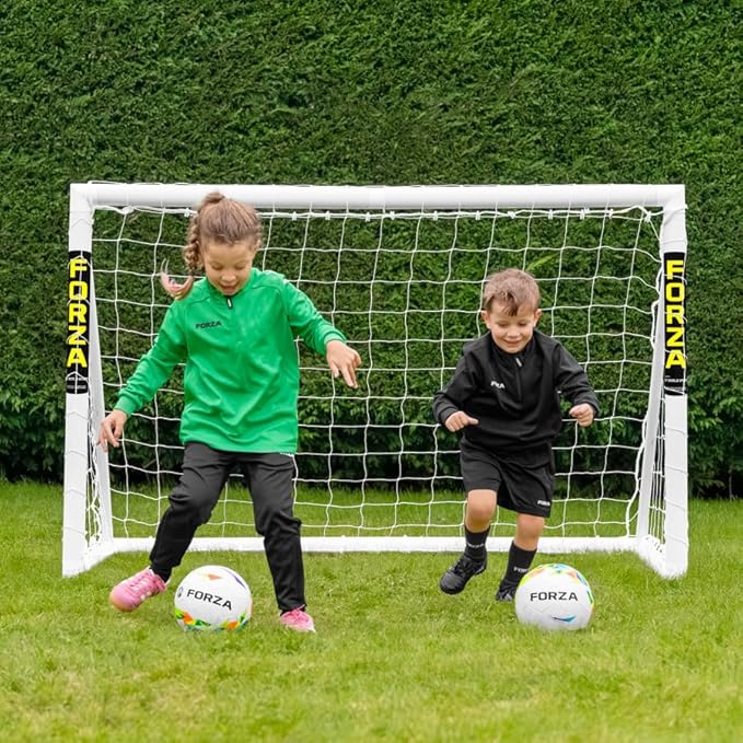 Forza Backyard Soccer Goals [9 Sizes] | Ultra-Durable uPVC Weatherproof Kids Soccer Goals | Quick Assembly – Every Goal Counts!