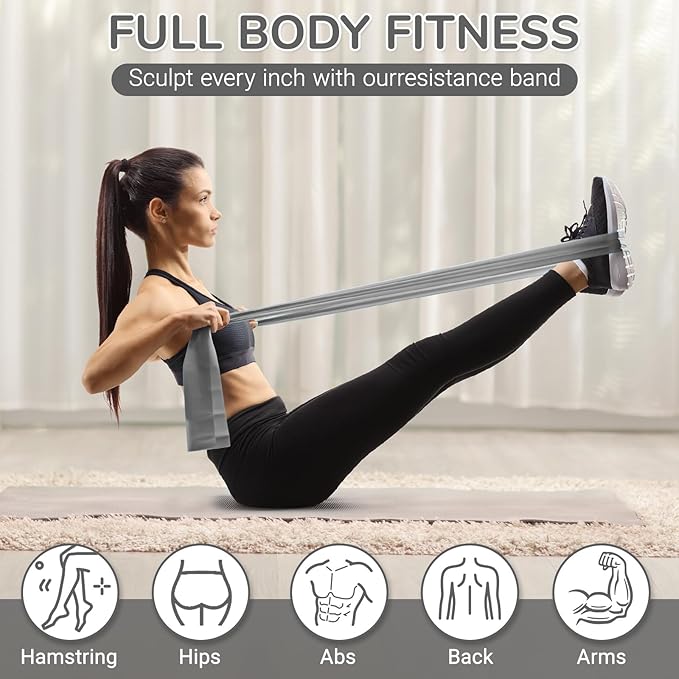 TOPZGLEEY Pilates Ring Set – 14" Anti-Deformation Magic Circle with Padded Handles, Mini Ball, 5 Resistance Bands, Guide, Pilates Equipment for Home Workout