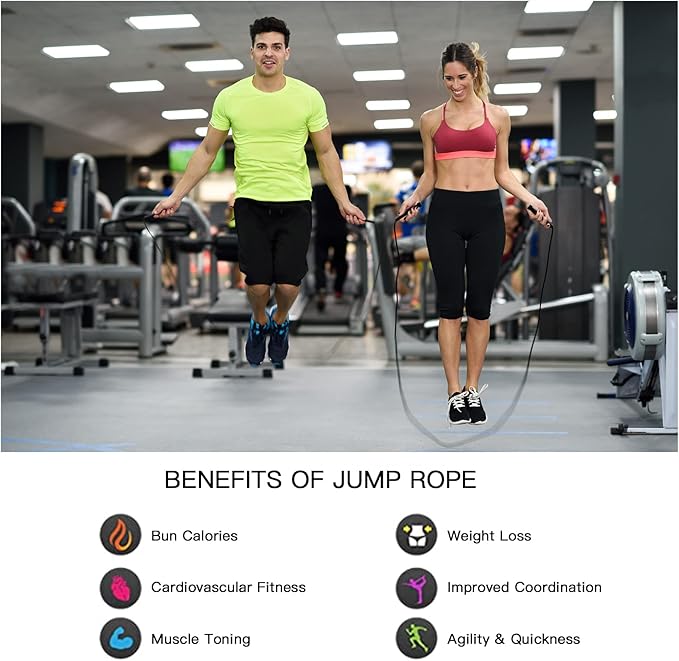 10 Pack PVC Jump Rope for Cardio Fitness - Versatile Adjustable Skipping Rope for Women Men Kids, Speed Jump Rope for Exercise,9 Feet