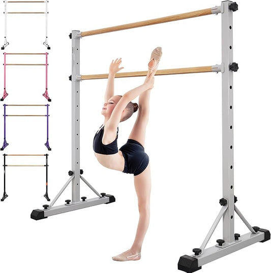 Adjustable Ballet Barre,Portable Dance bar,Fitness Equipment for Dance & Balance Excercise,Super Sturdy for Balance Workout,Weight Limit 250 LBS