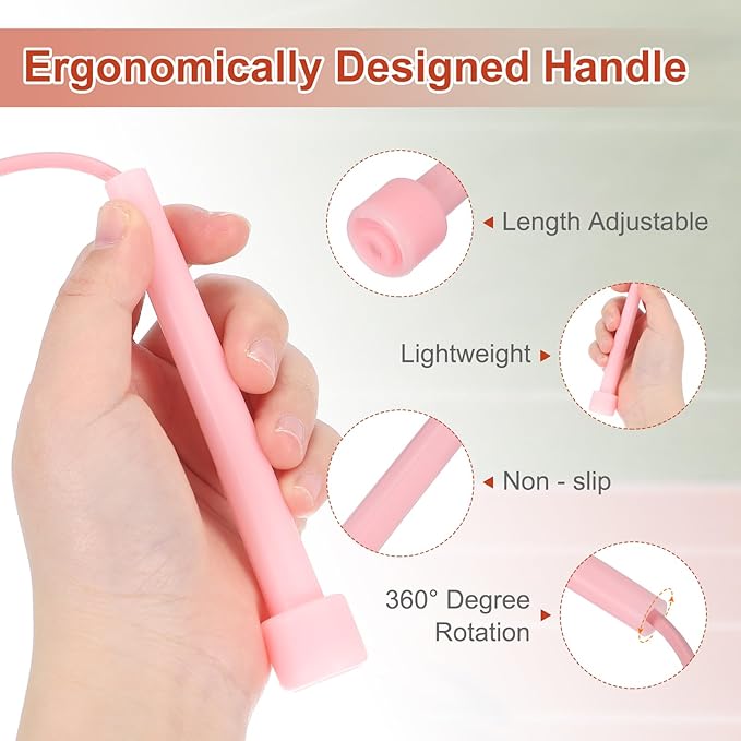 PATIKIL Jump Rope PVC, Adjustable Speed Skipping Ropes Tangle-Free Exercise Equipment for Workout Women Men