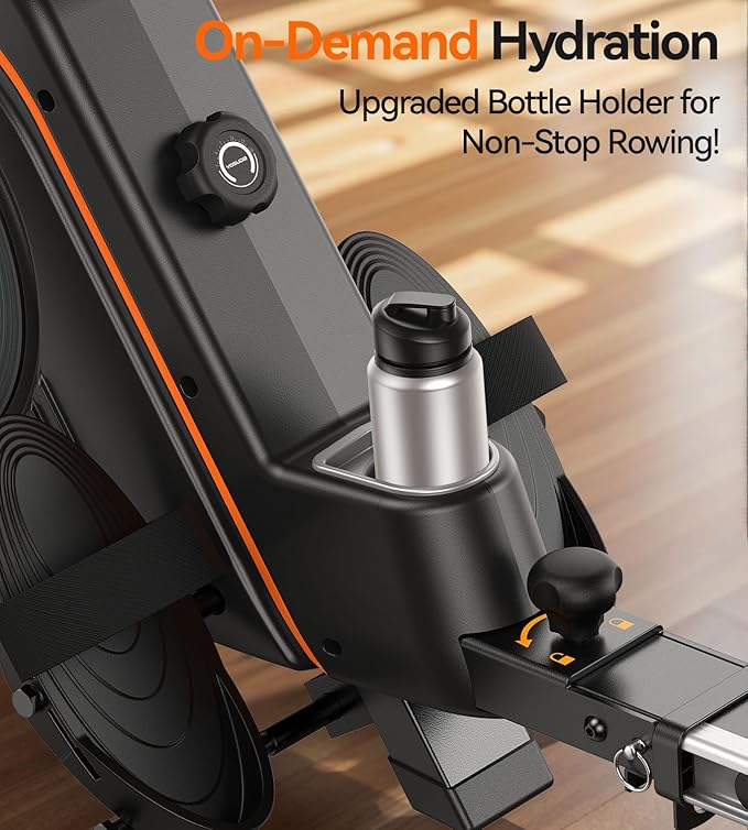YOSUDA Magnetic/Water Rowing Machine for Home - Rower Machine Use with Bluetooth, App Supported, Rowing Machine for Taller Power Athletes, Comfortable Seat Cushion