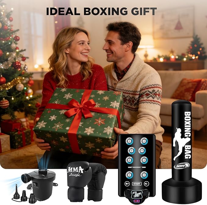 Freestanding Punching Bag for Adults, 70'' Boxing Bag with Stand Kicking Bag Heavy Bag with Boxing Gloves and Electric Air Pump, Women Men Kickboxing Bags for Beginners Training MMA Muay Thai Fitness