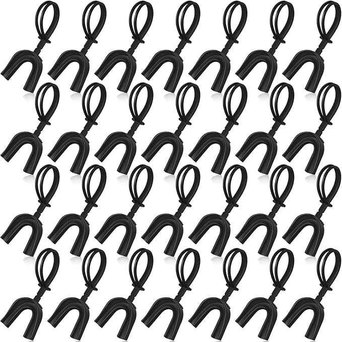 Kanayu 30 Pcs Strapped Mouth Guard No Boil Mouth Guard Soft Sports Mouthguard with Strap Mouth Protector for Adult Youth Boxing Basketball Hockey Lacrosse Wrestling Rugby