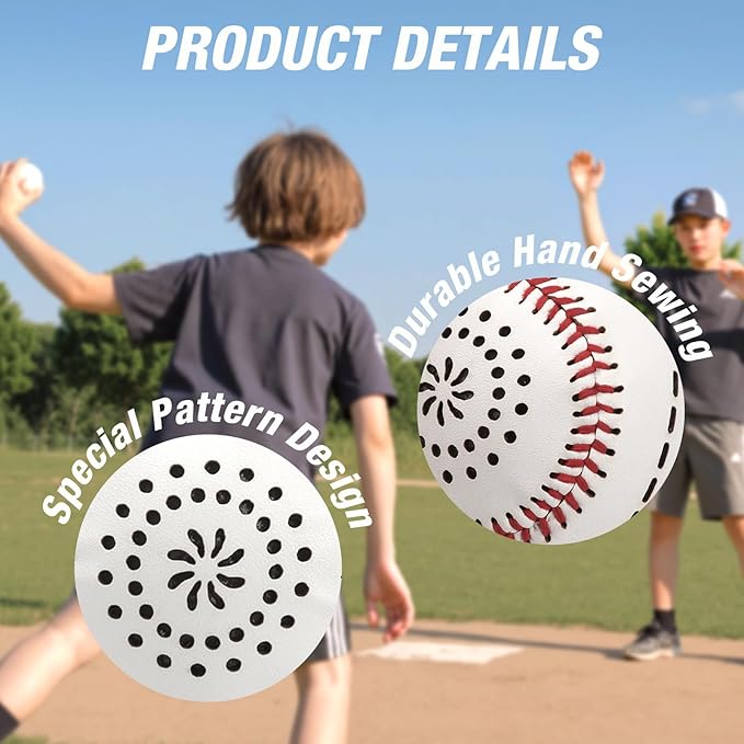 Light up Baseball with LED Rechargeable, 9 Lighting Modes Glow in The Dark Baseball, Official Size Leather Weighted Baseballs for Day Night Indoor Outdoor, Sport Toys Games Gifts for Boys 8-12