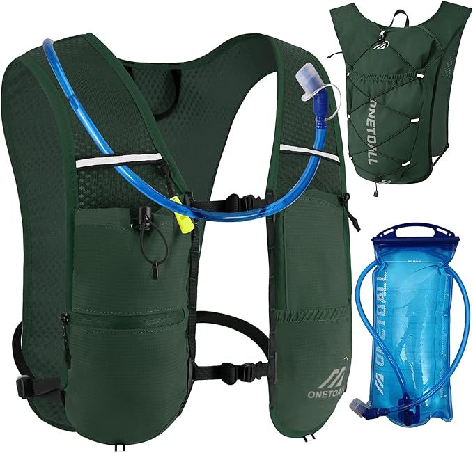 Running Vest for Women & Men, Lightweight 150g Hydration Backpack, 6L Pack for Trail Running, Marathon, Hiking, Cycling, Jogging, Adjustable Fit