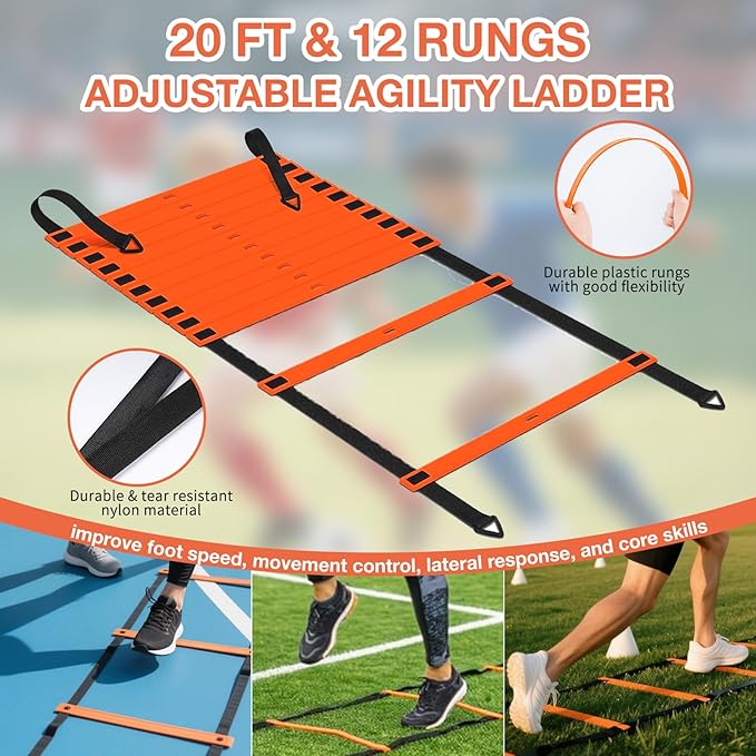 Kids Soccer Goals for Backyard Set, 2 of 6x4 ft Portable Soccer Goal Training Equipment Soccer Set for Age 3+ Kids and Youth Games, Sports Children Toys