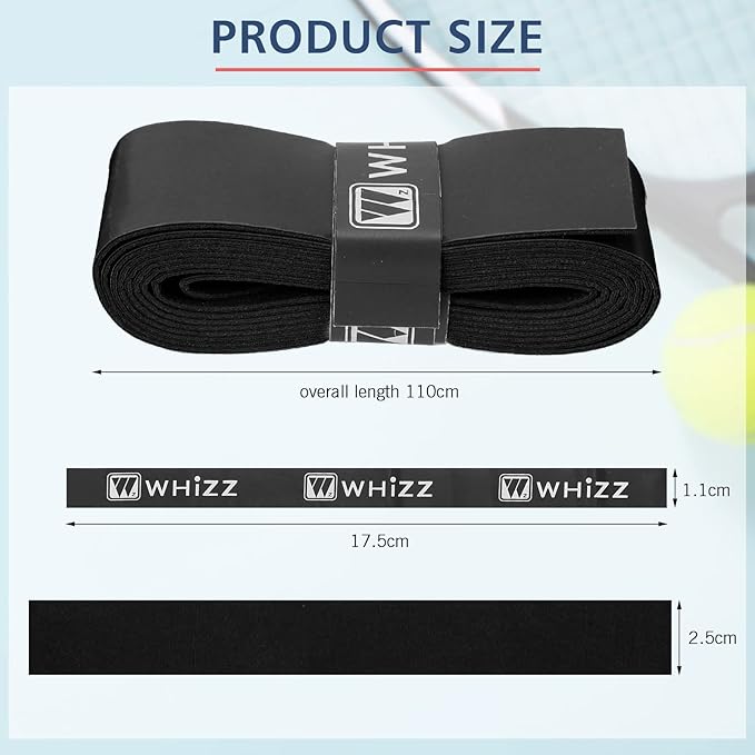 Jerify 24 Pieces Tennis Racket Grip Tape, Precut Badminton Racket Overgrips Tape with Velvety Comfort for Anti Slip and Absorbent Grip