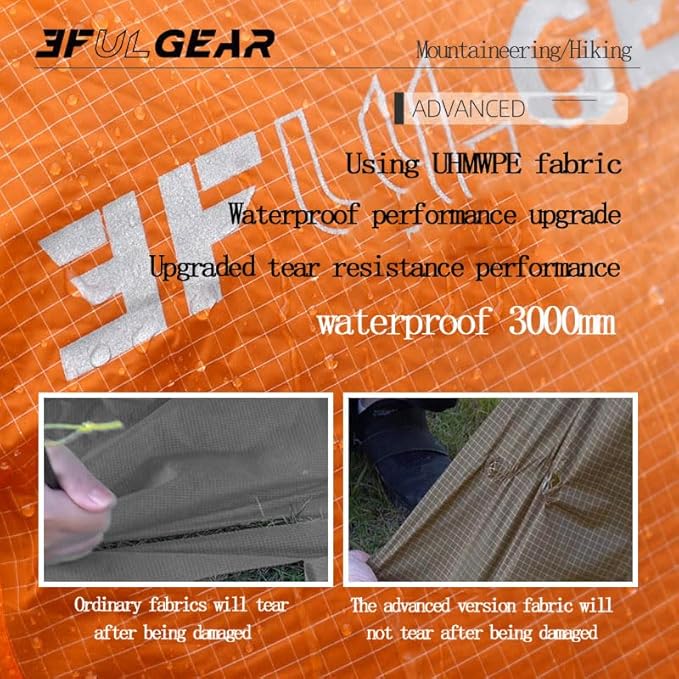 3F 20-85L backpack rain cover, waterproof, dustproof, wear-resistant, tear resistant outdoor hiking backpack cover (blue-S)