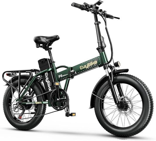 Foldable Electric Bike for Adults, 30+MPH, 48V 20Ah Removable Battery up to 80Miles, 20" Fat Tire Peak 1000W Motor Dirt Ebike Adult Electric Bicycle for City Commute Beach Mountain Adventurous E Bike