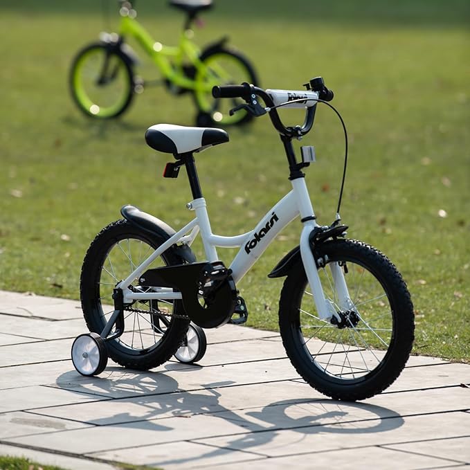 Kids Bike 14 16 18 Inch Bicycle for 3-9 Years Boys Girls Bike，Children's Bicycle with Bell Training Wheels, Multiple Colors