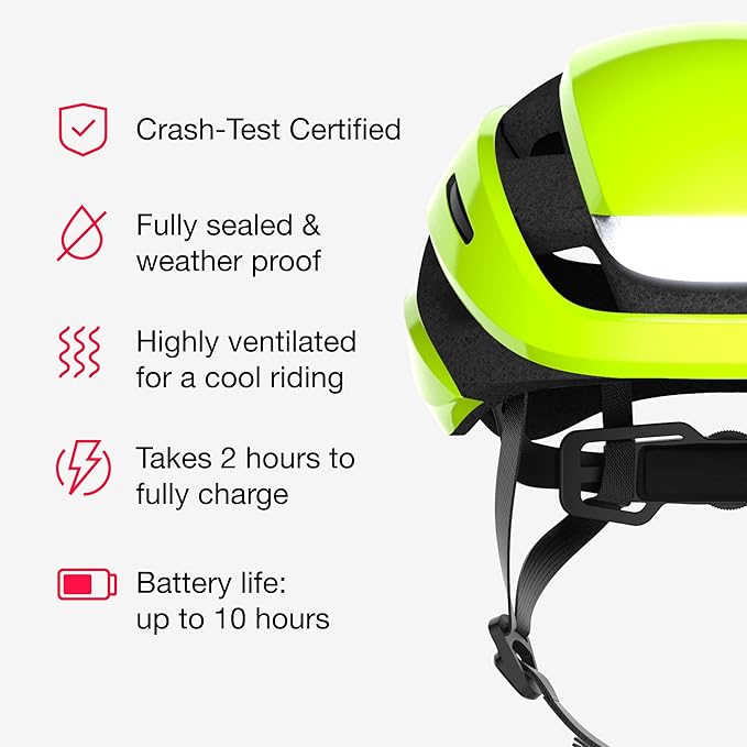 Lumos Ultra Smart Bike Helmet | Customizable Front and Back LED Lights with Turn Signals | Road Bicycle Helmets for Adults: Men, Women