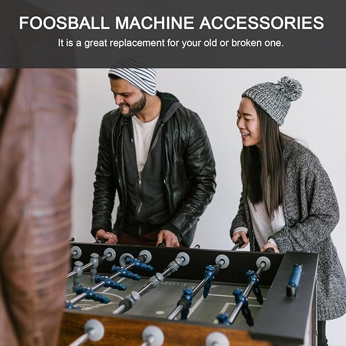 Table Foosball Bushings,10Pairs Table Football Board Bearings, Football Bearing Rods Foosball Table Machine Accessories, Foosball Table Shafts Covers Parts (Hole Diameter 16mm)