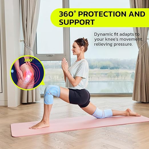 Compression Knee Brace for Women & Men, 2 Pack AOCELL Knee Sleeve Support for Knee Joint Pain Relief, ACL, Meniscus Tear, Arthritis - Breathable for Workout, Running, Gym, Sports, Fitness XXL
