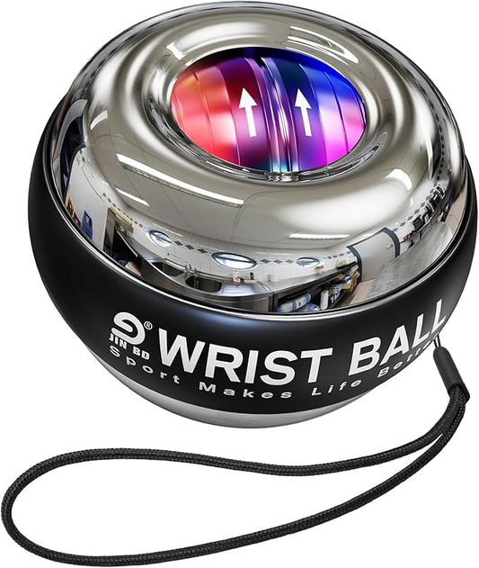 Wrist Trainer Ball Auto-Start Gyroscopic Forearm Exerciser Gyro Ball for Strengthen Arms, Fingers, Bones and Muscles