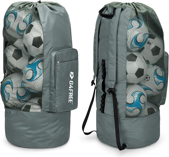 G4Free Extra Large Mesh Ball Carry Bag for Soccer, Basketball, Football, Volleyball, Swim