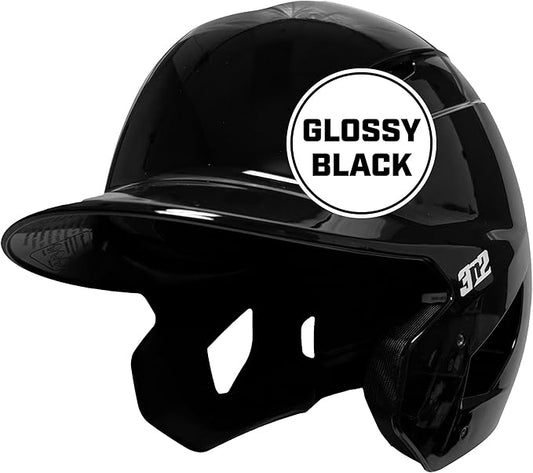 3N2 Pro Clutch Baseball Helmet - Ventilated High-Impact Shell, Moisture-Wicking Padding - Glossy