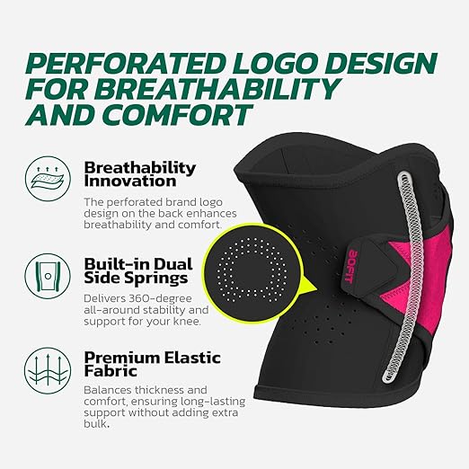 Knee Brace for Men Women Knee Pain Meniscus Tear Arthritis Patella Dislocation Best Osteoarthritis Adjustable Compression with Memory Stabilizers for ACL MCL Breathable for Injury Recovery 3XL