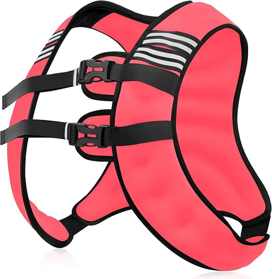 Weighted Vest Men or Women - 5/10/15/20/25/30lbs Weights with Reflective Stripe, Weighted Vest for Workout Equipment for Strength Training Running - Walking Weight Loss