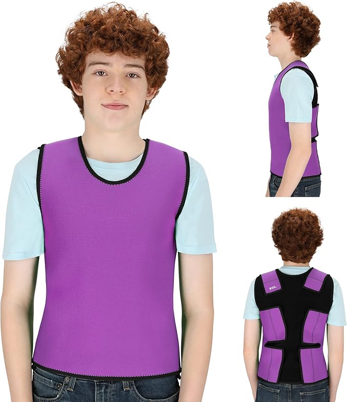 Special Supplies Sensory Compression Vest Deep Pressure Comfort (Purple, Large)