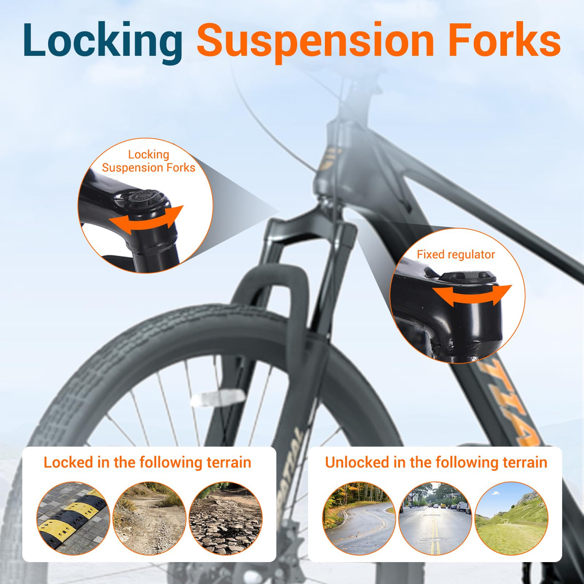 SPATIAL Mountain Bike, 24/26/27.5/29 Inch Outdoor Cycling Bike, 21/8 Speed Lightweight Aluminum Frame | Dual Disc Brakes, Adjustable Ergonomic Seat for Men Women Adult Teens (Balck, 27.5'')