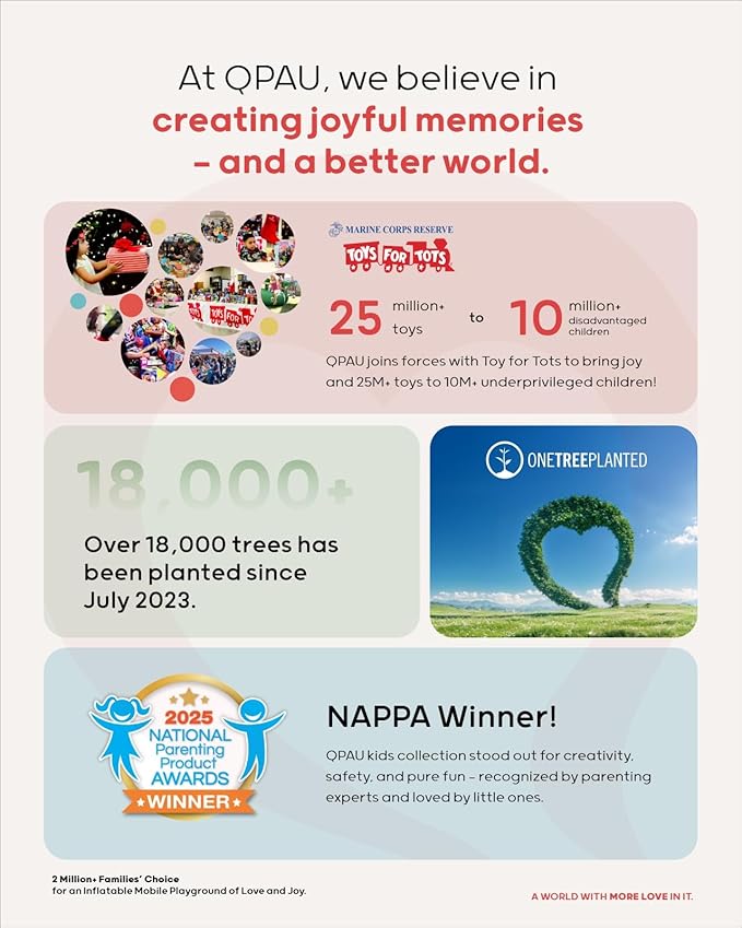 QPAU Kids Punching Bag Toy with Boxing Gloves, 66 Inch Larger Stable Kids Inflatable Boxing Bag Set, Gifts for Boys & Girls Age 6-12, for Practicing Karate, Taekwondo, MMA