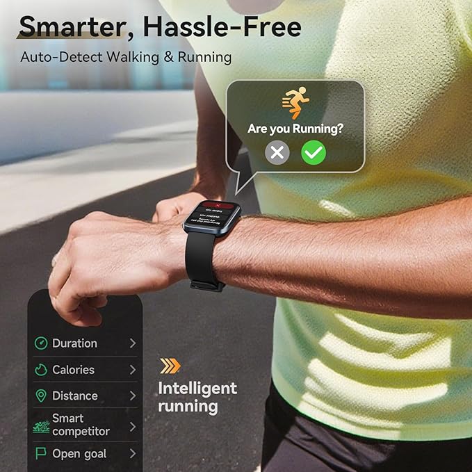 Smart Watches for Women Men, 1.85" Screen Smartwatch Compatible iPhone Android Phone (Answer/Make Call), 24/7 SpO2 Sleep Heart Rate Monitor,3ATM Waterproof, Fitness Tracker Watch 120+ Sport