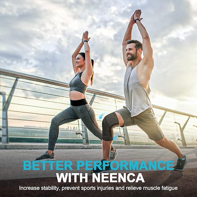 NEENCA Knee Sleeve – Knee Braces for Knee Pain, Joint Pain Relief, Swelling, Inflammation Relief, and Circulation, Knee Support for Women and Men