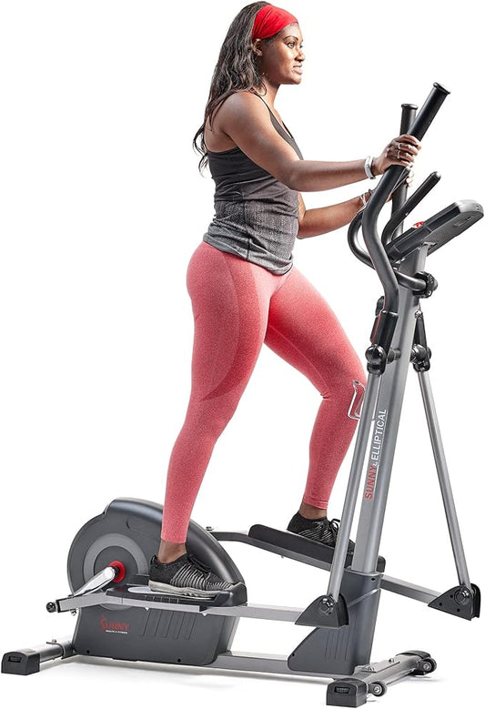 Sunny Health & Fitness Elite Interactive Series Exercise Elliptical with Exclusive Free SunnyFit App Enhanced Bluetooth Connectivity - SF-E320047