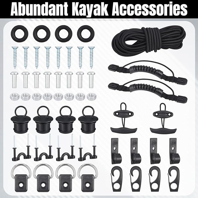 Kayak Seat with Back Support, Thickened Padded Deluxe Canoe Seat with Adjustable Straps Accessory for Kayaking Canoeing Rafting Fishing