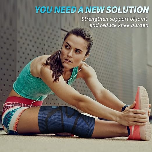 NEENCA Knee Brace for Knee Pain Relief, Medical Knee Support with Patella Pad & Side Stabilizers, Compression Knee Sleeve for Meniscus Tear, ACL, Arthritis, Joint Pain, Runner, Sport- FSA/HSA APPROVED
