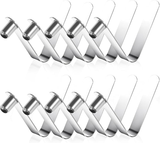 10 Pack Paddle Spring Snap Clips, Steel Push Button Clips for Kayak Paddles & Kayak Tent Pole Clip for Kayak Paddles, Camping Tents, Poles Snap-Locks for Tent Pole and Tube Pin Repair ﻿