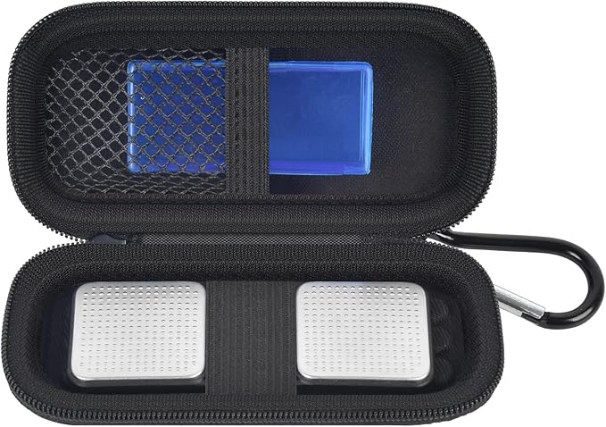 Heart Rate Monitor Case for AliveCor Kardia Mobile Personal ECG/for AliveCor KardiaMobile 6L for Apple Android Smartphone, Mini Portable Heart Rate Device Storage Carrying Holder-Box Only (Black)