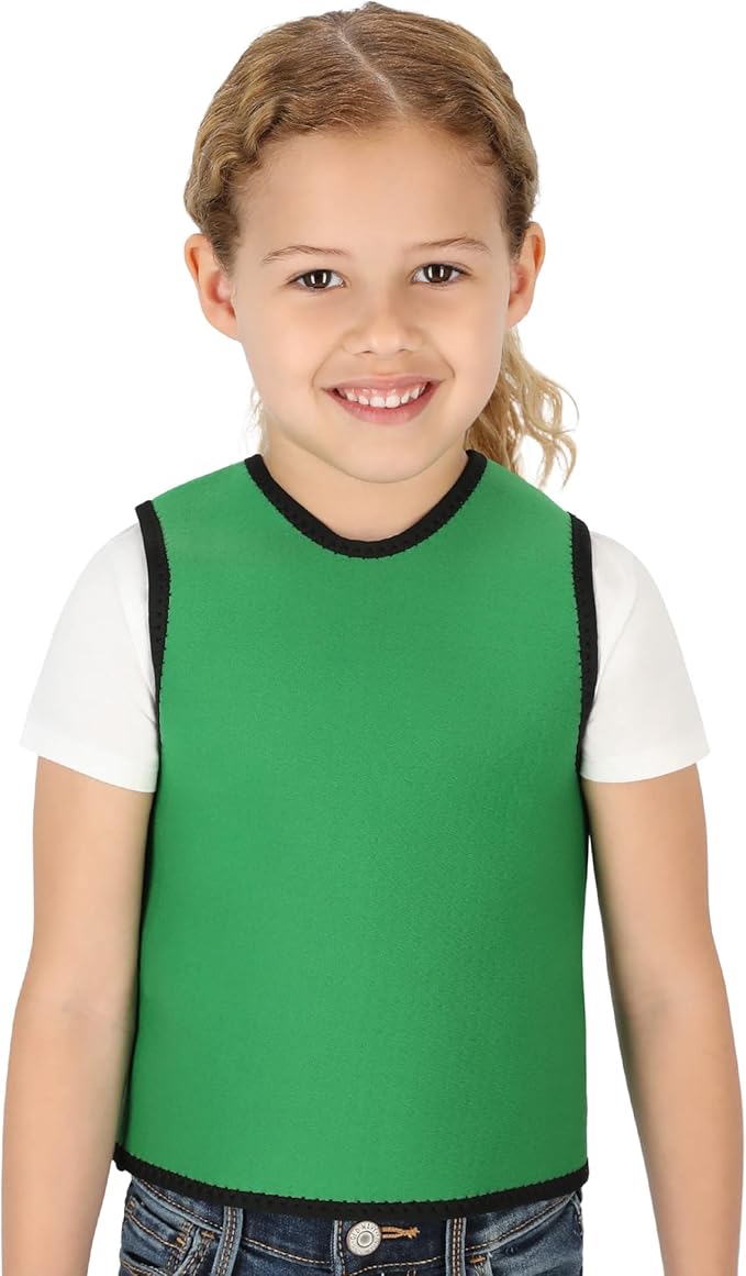 Special Supplies Sensory Compression Vest Deep Pressure Comfort (Green, X-Small)