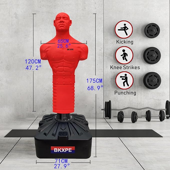 Bob Punching Dummy,Precision Strike,Durable Silicone Punching Bag with Large Base for Adult Child，Home Office Gymgym, Taekwond，Warm Up